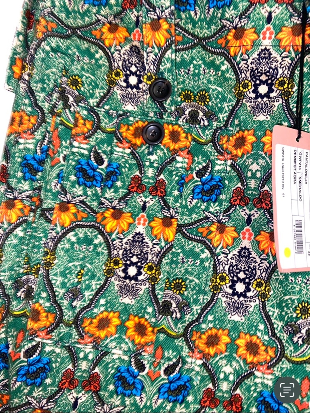 Miu Miu Runway Collection Colorful 70s Floral-Print Wide-Leg Pants, Stunning - Picture 8 of 13